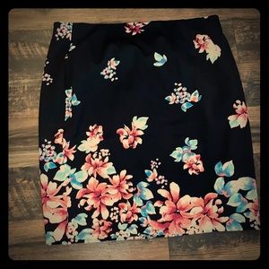 Lane Bryant floral pencil skirt